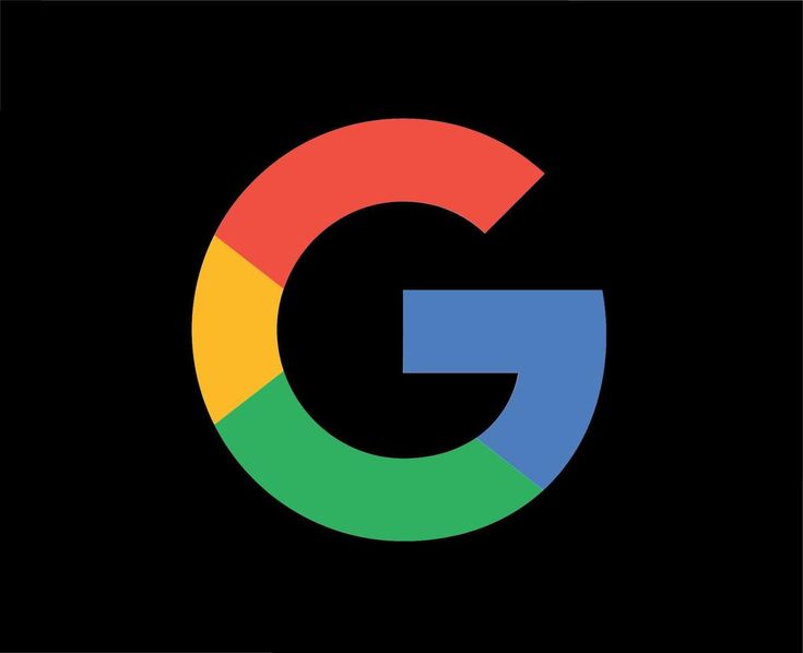Download Google Symbol Logo Design Vector Illustration With Black Background